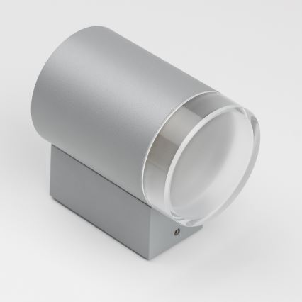 Brilagi - LED RGBW, dimmbar, Außen-Wandleuchte MATERA 1xGU10/4,8W/230V 3000K IP54 grau + Fernbedienung