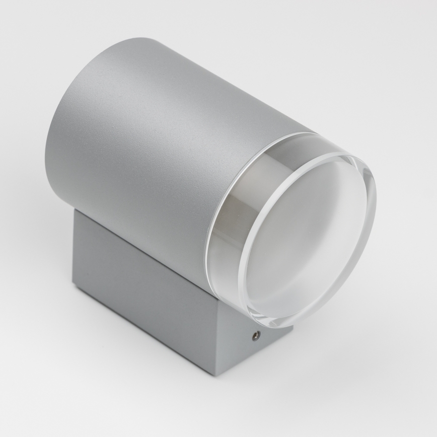 Brilagi - LED RGBW, dimmbar, Außen-Wandleuchte MATERA 1xGU10/4,8W/230V 3000K IP54 grau + Fernbedienung