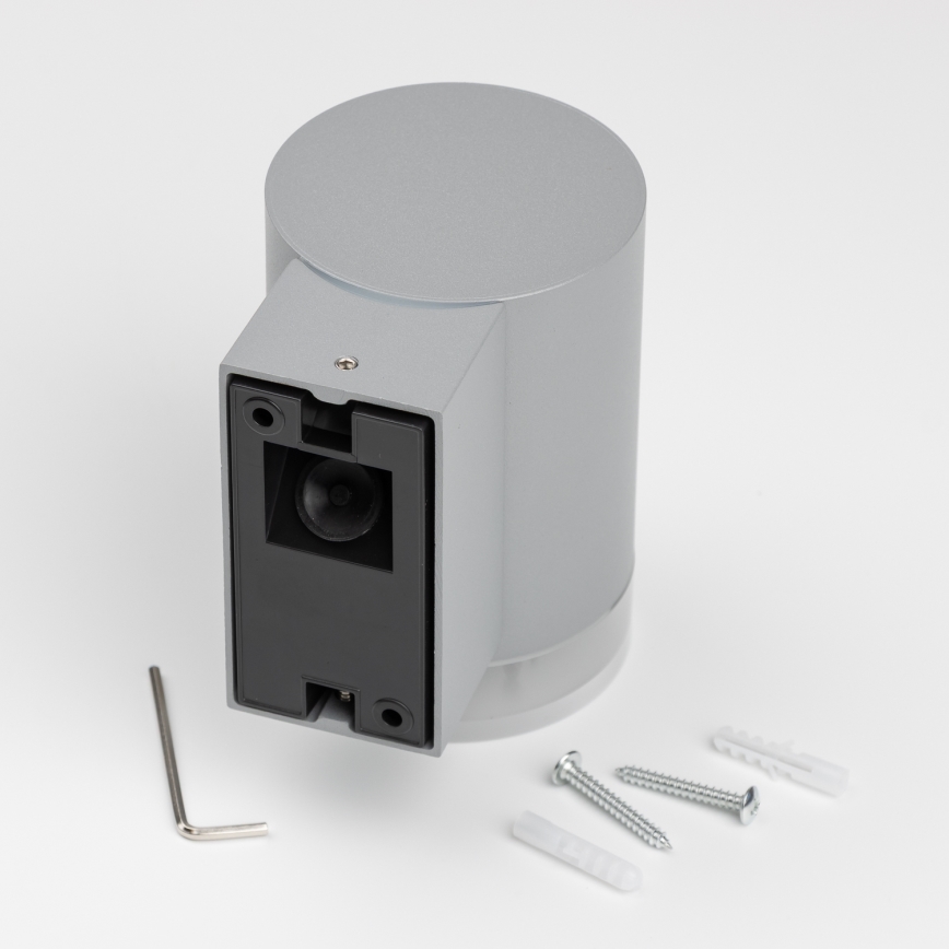 Brilagi - LED RGBW, dimmbar, Außen-Wandleuchte MATERA 1xGU10/4,8W/230V 3000K IP54 grau + Fernbedienung