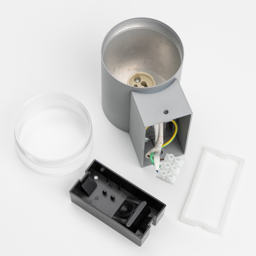 Brilagi - LED RGBW, dimmbar, Außen-Wandleuchte MATERA 1xGU10/4,8W/230V 3000K IP54 grau + Fernbedienung