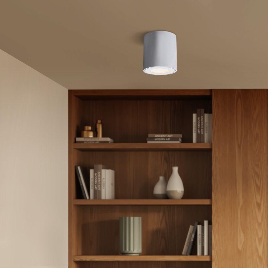 Brilagi - LED RGBW, luminaire MIA pour salle de bains dimmable, 1xGU10/4,8W/230V, 3000K, 84x80 mm, blanc, IP54 + télécommande