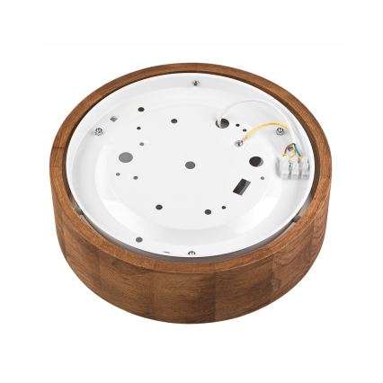 Brilagi - Plafonnier LED RGBW dimmable CARVALHO 1xE27/9W/230V 2700-6500K Wi-Fi chêne Ø 27,5 cm