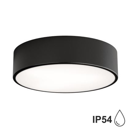 Brilagi - LED RGBW dimmbare Badezimmer-Deckenleuchte CLARE 2xE27/9W/230V 2700-6500K Ø 30 cm IP54 Wi-Fi schwarz