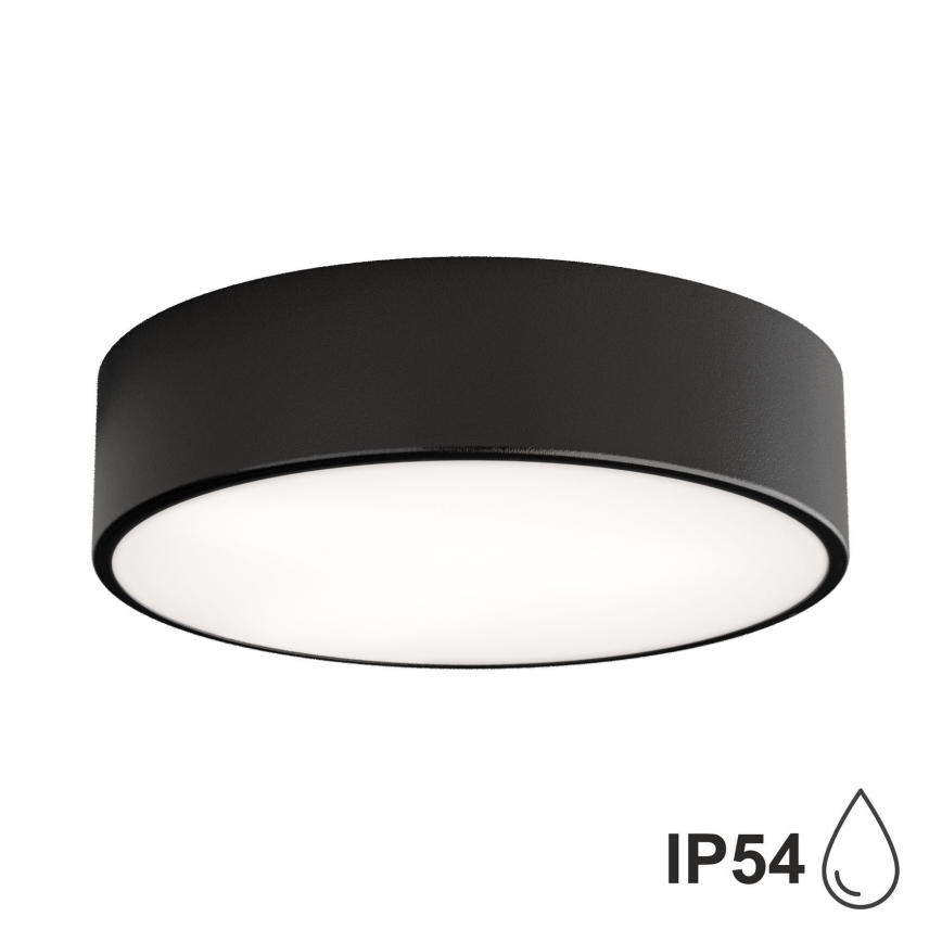 Brilagi - LED RGBW dimmbare Badezimmer-Deckenleuchte CLARE 2xE27/9W/230V 2700-6500K Ø 30 cm IP54 Wi-Fi schwarz