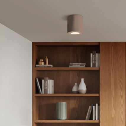 BRILAGI - LED RGBW-dimmbare Badezimmerleuchte MIA 1xGU10/4,8W/230V 3000K 84x80 mm beige IP54 + Fernbedienung