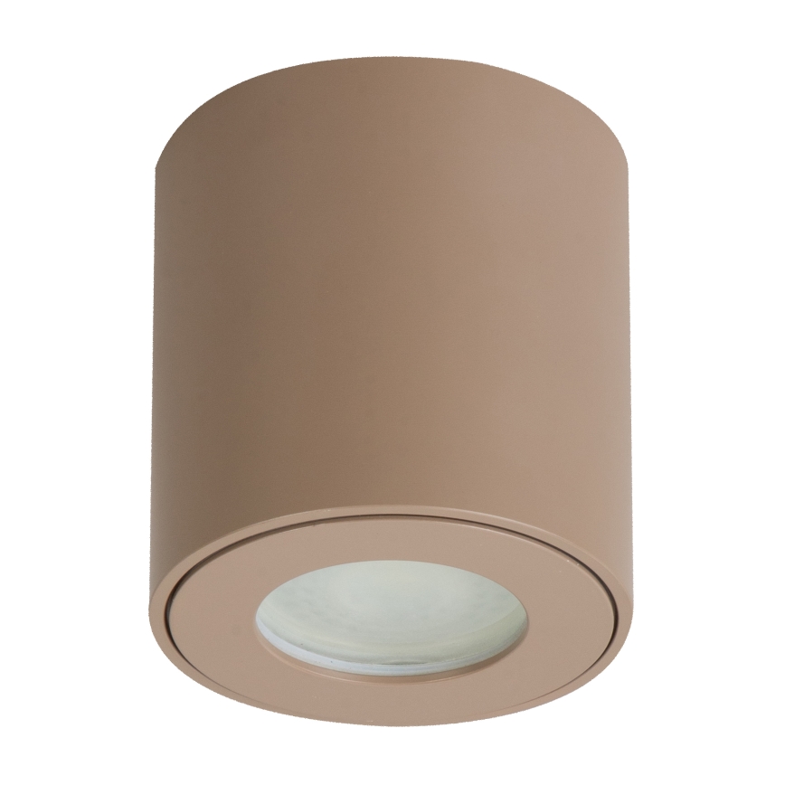 BRILAGI - LED RGBW-dimmbare Badezimmerleuchte MIA 1xGU10/4,8W/230V 3000K 84x80 mm beige IP54 + Fernbedienung