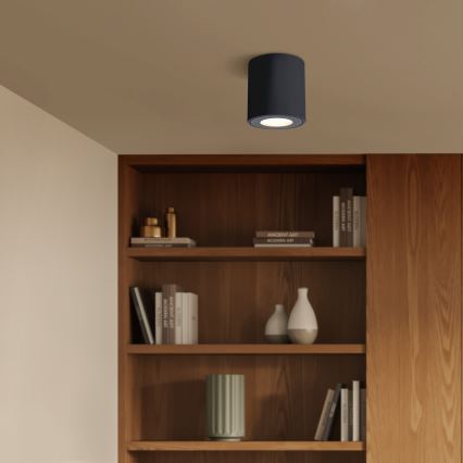 Brilagi - LED RGBW dimmbare Badleuchte MIA 1xGU10/4,8W/230V 3000K 84x80 mm schwarz IP54 + Fernbedienung