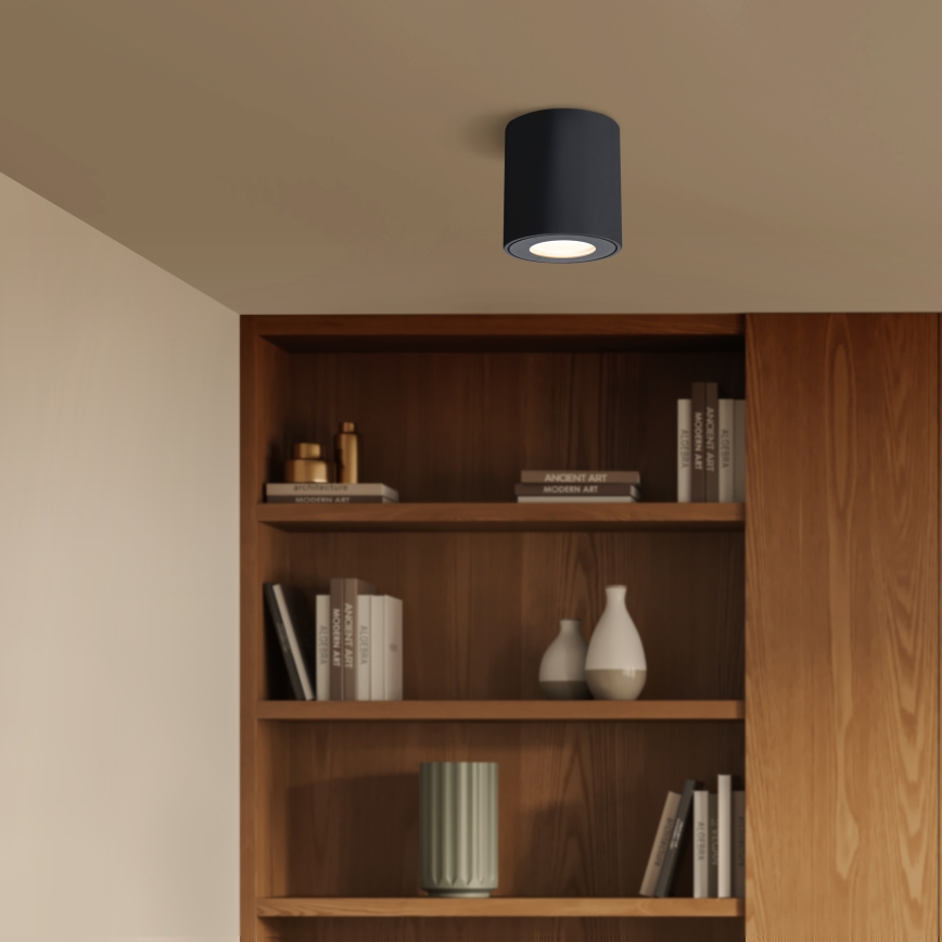 Brilagi - LED RGBW dimmbare Badleuchte MIA 1xGU10/4,8W/230V 3000K 84x80 mm schwarz IP54 + Fernbedienung