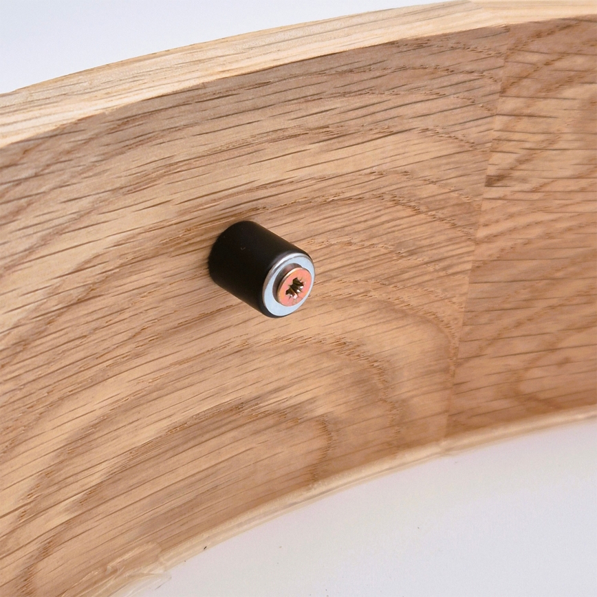 Brilagi - LED RGBW dimmbare Deckenleuchte CARVALHO 2xE27/15W/230V 2700-6500K Wi-Fi Eiche Ø 37,5 cm