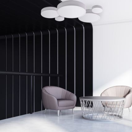Brilagi - Dimmbare LED RGBW-Deckenleuchte CLARE 1xE27/9W/230V 2700-6500K Ø 20 cm Wi-Fi weiß