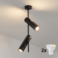 Brilagi - LED RGBW dimmbare Deckenleuchte mit Stange BRANCH 2xGU10/6,5W/230V 2700–6500K schwarz