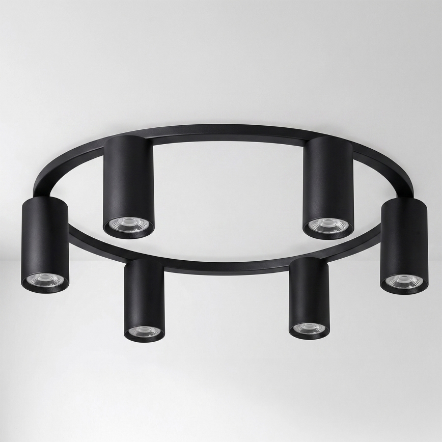Brilagi - LED RGBW dimmbare Deckenleuchte SELE 6xGU10/6,5W/230V 2700-6500K schwarz + Fernbedienung