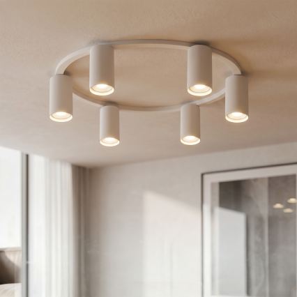 Brilagi - LED RGBW dimmbare Deckenleuchte SELE 6xGU10/6,5W/230V 2700-6500K weiß + Fernbedienung