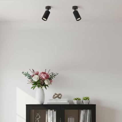 Brilagi - LED RGBW dimmbare Spot-Leuchte SELE MODERN 1xGU10/4,8W/230V 3000K schwarz + Fernbedienung