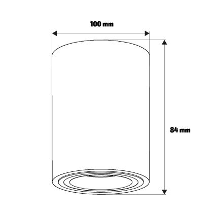 Brilagi - LED RGBW dimmbares Einbau-Spot MIA 1x GU10/30W/230V 2700–6500K Wi‑Fi 100x80 mm beige