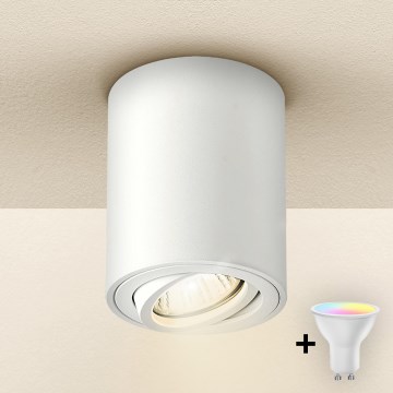 Brilagi - LED RGBW dimmbarer Einbaustrahler MIA 1xGU10/30W/230V 3000K Wi-Fi 100x80 mm weiß