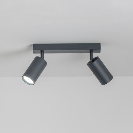 Brilagi - LED RGBW dimmbarer Einbauspot SELE 2xGU10/4,8W/230V 3000K Anthrazit + Fernbedienung