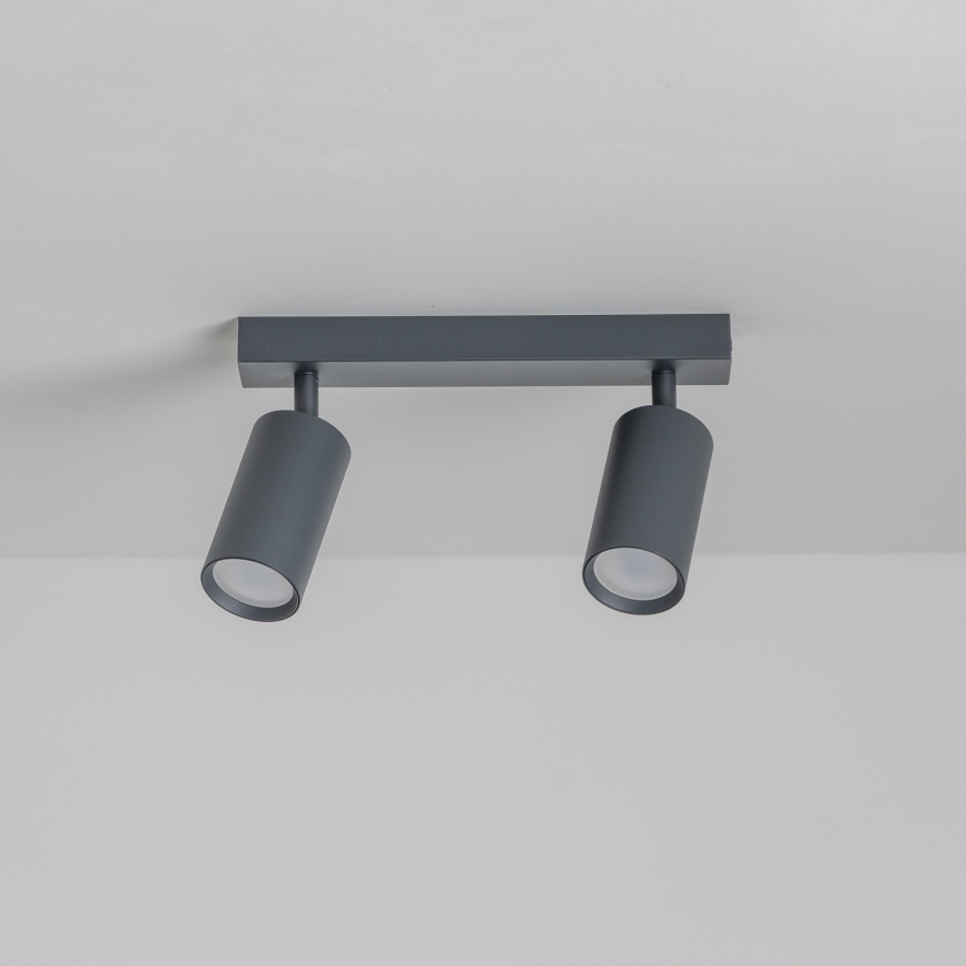 Brilagi - LED RGBW dimmbarer Einbauspot SELE 2xGU10/6W/230V 3000K Anthrazit + Fernbedienung