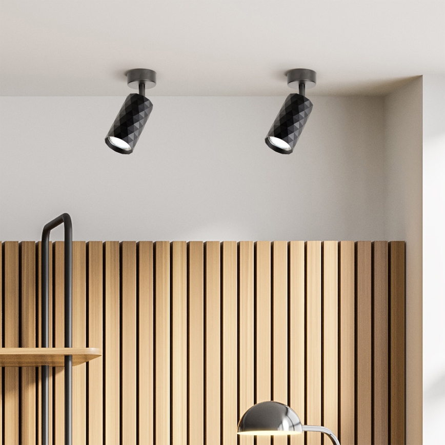 BRILAGI - LED RGBW dimmbarer Spot SELE DIAMANT 1xGU10/4,8W/230V 3000K schwarz + Fernbedienung
