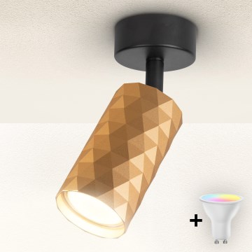 Brilagi - LED RGBW dimmbarer Einbaustrahler SELE DIAMANT 1xGU10/6W/230V goldfarben + Fernbedienung