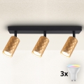 Brilagi - LED RGBW dimmbarer Einbaustrahler SELE DIAMANT 3xGU10/4,8W/230V 3000K gold + Fernbedienung