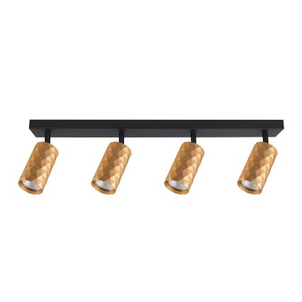 BRILAGI - LED RGBW dimmbare Spotleuchte SELE DIAMANT 4xGU10/4,8W/230V 3000K goldfarben + Fernbedienung