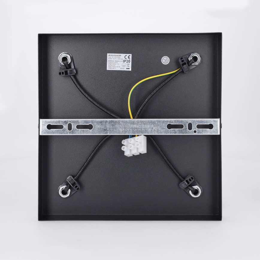 Brilagi - LED RGBW dimmbarer Einbaustrahler SELE SQUARE 4xGU10/6,5W/230V 2700-6500K schwarz/gold
