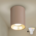 Brilagi - LED RGBW dimmbarer Spot TRINE 1xGU10/4,8W/230V 3000K beige/gold + Fernbedienung