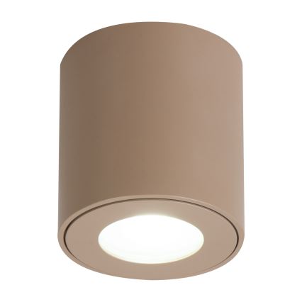 Brilagi - Lampada da bagno LED RGBW dimmerabile MIA 1xGU10/4,8W/230V 3000K 84x80 mm beige IP54 + telecomando