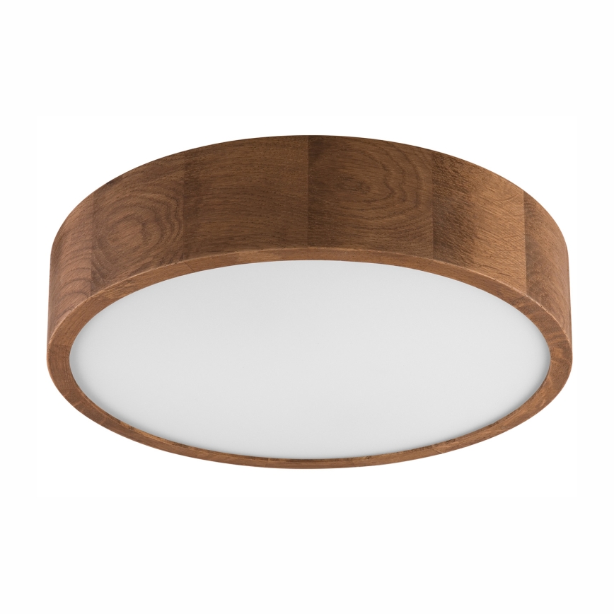 Brilagi - Plafoniera LED RGBW dimmerabile CARVALHO 2xE27/15W/230V 2700-6500K Wi-Fi rovere Ø 37,5 cm