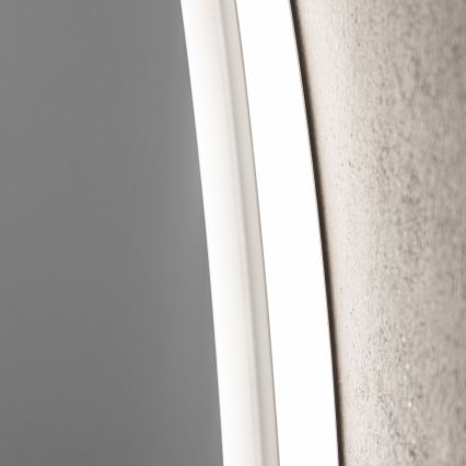 Brilagi - Specchio da bagno riscaldato dimmerabile LED RGBW con retroilluminazione CLARA PRO LED/19W/230V Ø 60 cm 3000/4000/6500K IP44 CRI 90 + telecomando