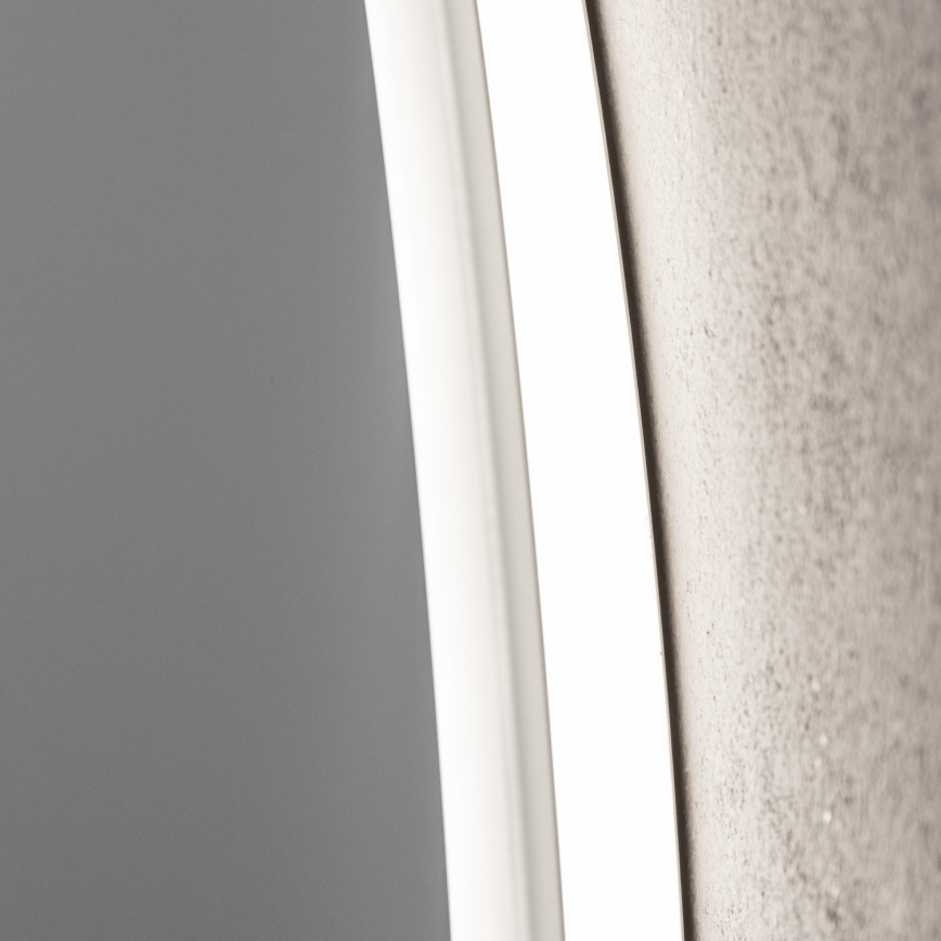 Brilagi - Specchio da bagno riscaldato dimmerabile LED RGBW con retroilluminazione CLARA PRO LED/19W/230V Ø 60 cm 3000/4000/6500K IP44 CRI 90 + telecomando