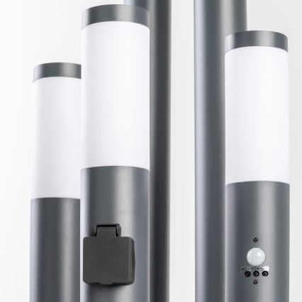 BRILAGI - Lampada da esterno dimmerabile LED RGBW ELIA 1xE27/6,5W/230V 2700-6500K IP44 Wi-Fi 50 cm antracite