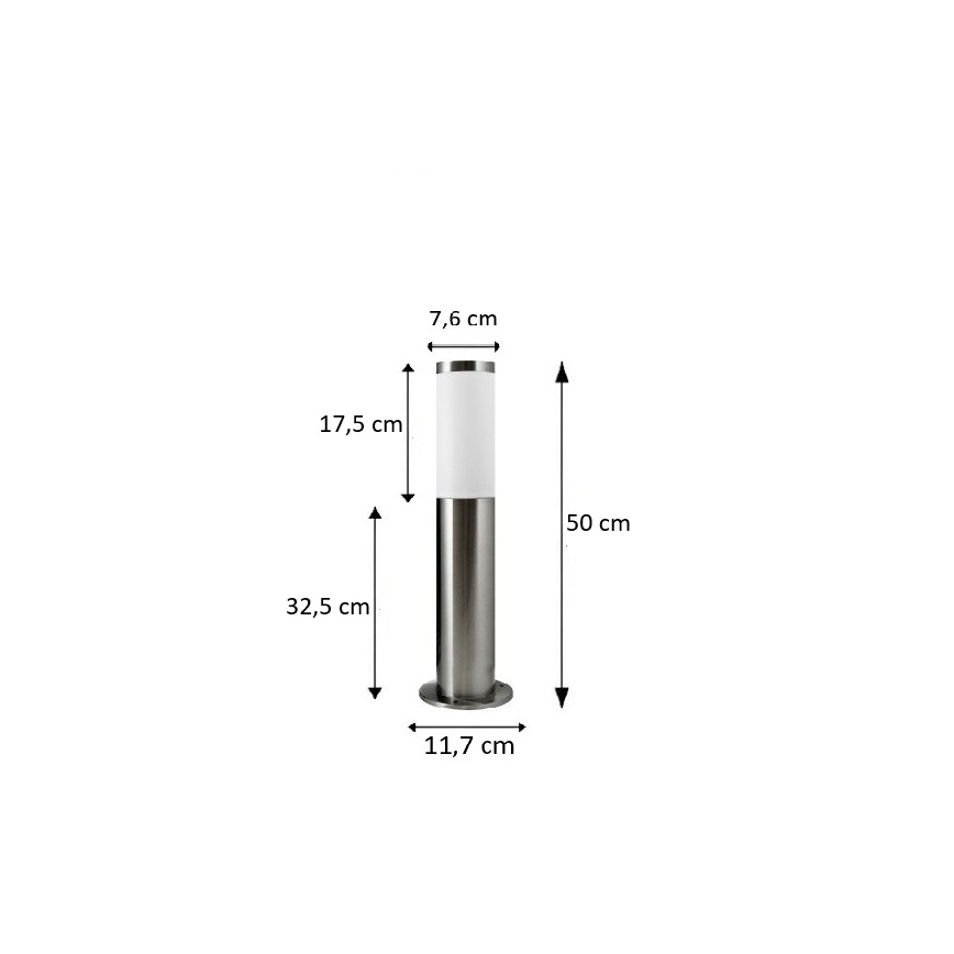 BRILAGI - Lampada da esterno LED RGBW dimmerabile ELIA 1xE27/6,5W/230V 2700-6500K IP44 Wi-Fi 50 cm cromo opaco