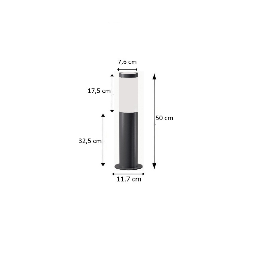 BRILAGI - ELIA Lampe d'extérieur LED RGBW dimmable 1xE27 / 6,5 W / 230 V 2700–6500 K IP44 Wi-Fi 50 cm anthracite