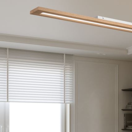 Brilagi - LED RGBW Pannello dimmerabile WOODY FRAME LED/34W/230V 11,5x123 cm 2700-6500K quercia + telecomando