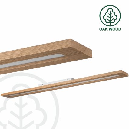 Brilagi - LED RGBW Pannello dimmerabile WOODY FRAME LED/34W/230V 11,5x123 cm 2700-6500K quercia + telecomando