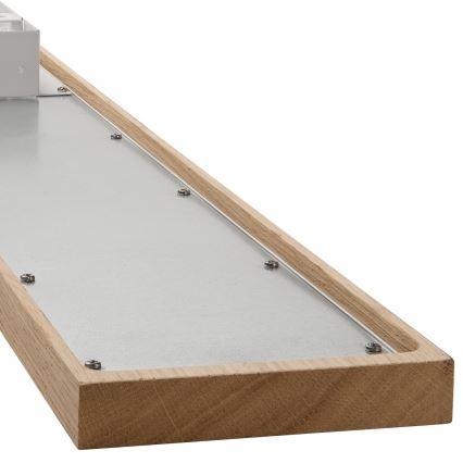 Brilagi - LED RGBW Pannello dimmerabile WOODY FRAME LED/34W/230V 11,5x123 cm 2700-6500K quercia + telecomando