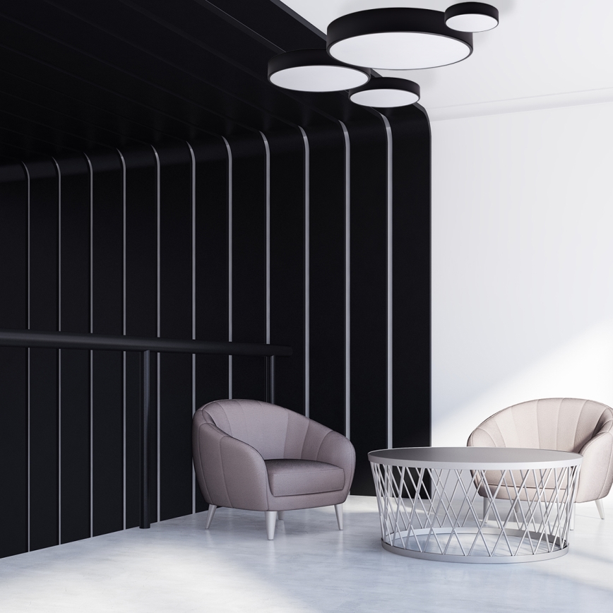 BRILAGI - Plafoniera da bagno LED RGBW dimmerabile CLARE 2xE27/12W/230V 2700-6500K Ø 30 cm IP54 nero