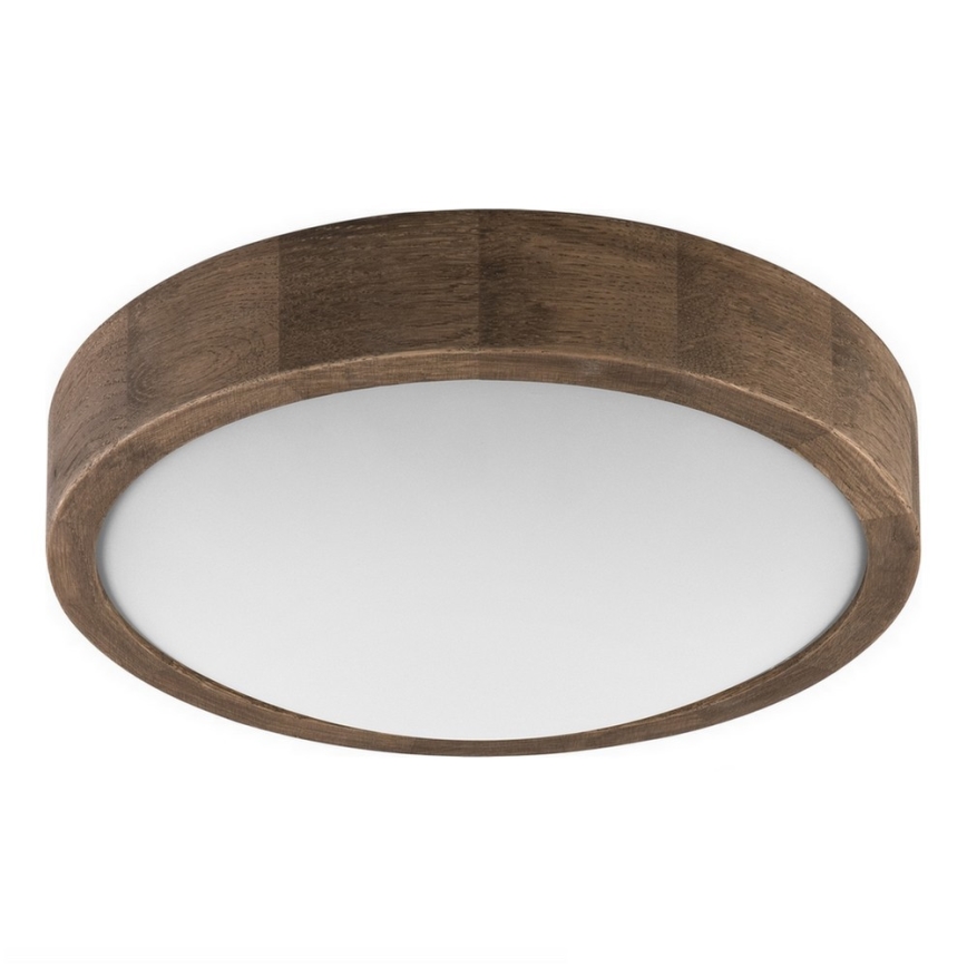 Brilagi - Lampada da soffitto dimmerabile LED RGBW CARVALHO SLIM 1xE27/9W/230V 2700-6500K Wi-Fi rovere Ø 27 cm