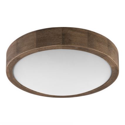 Brilagi - LED RGBW plafonnier dimmable CARVALHO SLIM 1xE27/15W/230V 2700-6500K Wi-Fi chêne Ø 27 cm
