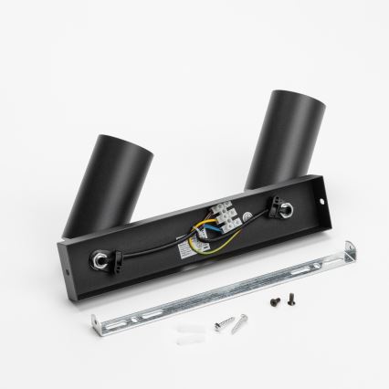 Brilagi - Spot LED RGBW dimmable SELE 2xGU10/6W/230V 3000K noir/doré + télécommande