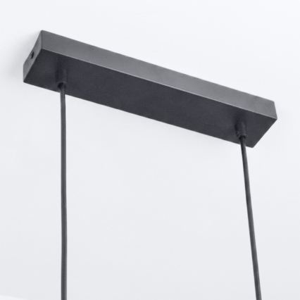 Brilagi - Suspension LED RGBW dimmable sur câble SELE 6xGU10/6,5W/230V 2700-6500K noir/décor chêne + télécommande