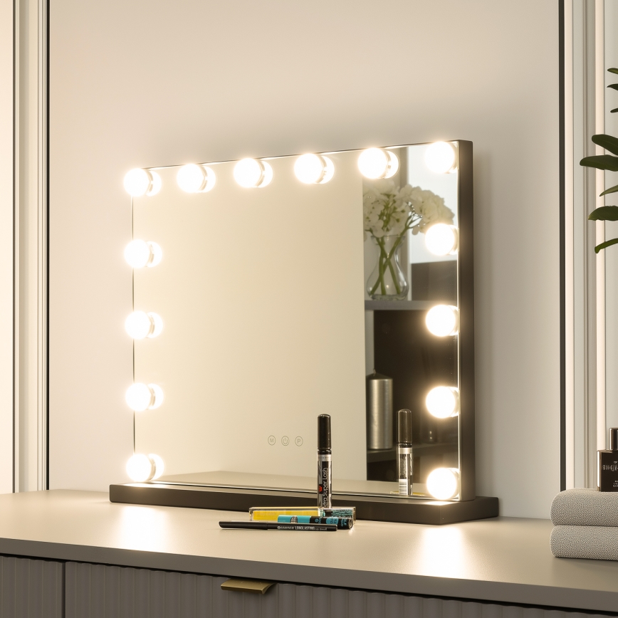 Brilagi - LED-Schminkspiegel, dimmbar HOLLYWOOD LED/15W/230V 3000/4000/6500K