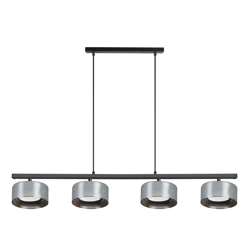 Brilagi - LED Seilabhängige Pendelleuchte AURA LUX 4xGX53/30W/230V schwarz/rauchfarben