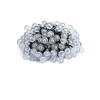 Brilagi - LED Solar-Dekorations-Lichterkette BUBBLE, 200 LEDs / 8 Funktionen, 20 m, IP65, warmweiß, 800 mAh