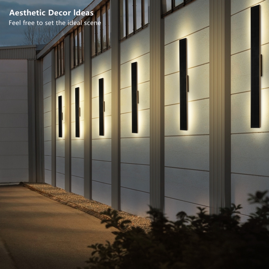 Brilagi - Dimmbare LED-Solar-Wandleuchte SUN, 5,5 W / 3,7 V, 100 cm, 6000 mAh, IP44