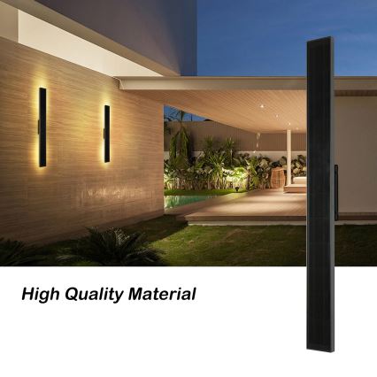 Brilagi - Dimmbare LED-Solar-Wandleuchte SUN, 5,5 W / 3,7 V, 100 cm, 6000 mAh, IP44