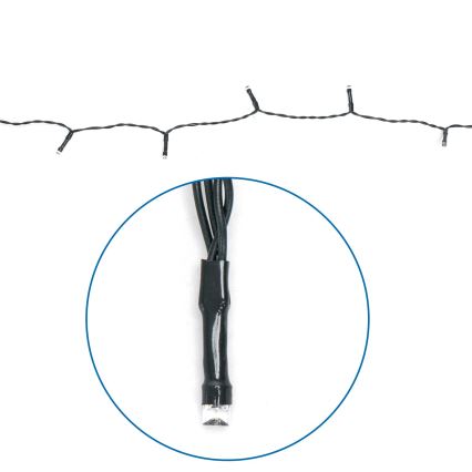 BRILAGI - LED-Solar-Weihnachtslichterkette 100x LED / 8 Funktionen 12 m 800 mAh IP65 warmweiß