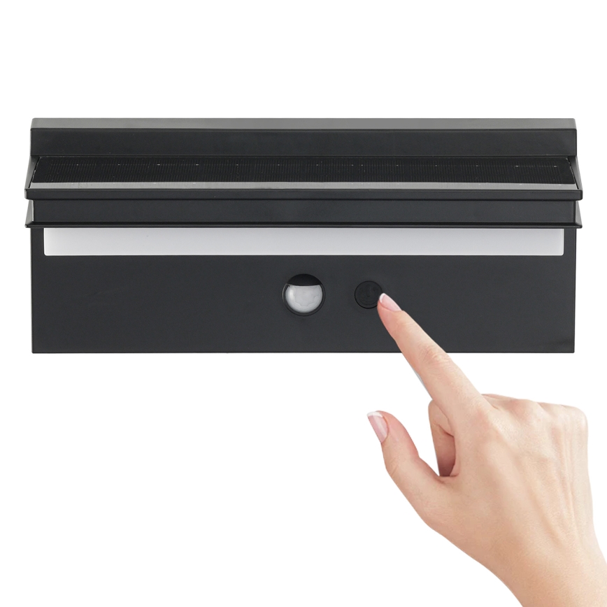 Brilagi - LED Solar-Wandleuchte mit Sensor SUN SENSE LED/10W/3,7V 4000 mAh IP44